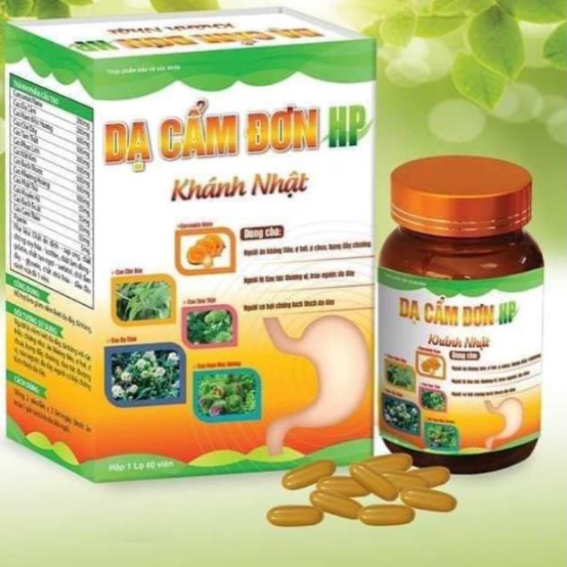 Dạ Cẩm Đơn HP Khánh Nhật - Giúp hỗ trợ làm giảm viêm loét dạ dày, tá tràng (40 Viên)
