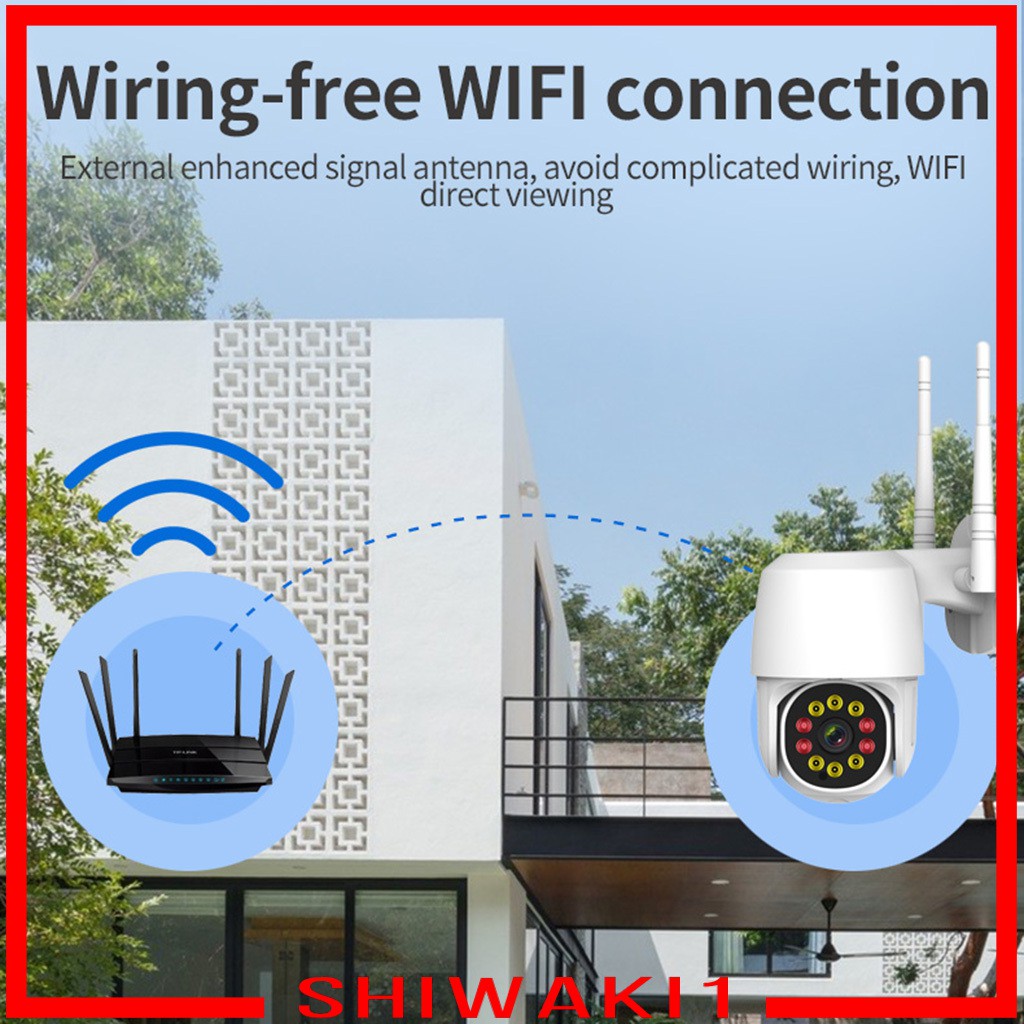 Camera An Ninh Ngoài Trời Shiwaki1 Wifi 1080p Hd 320 Chống Thấm Nước Cao Cấp