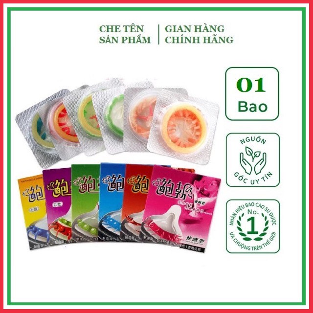 Bao Cao Su có Gân, Gai, Bi Râu đặc biệt Tăng khoái cảm mạnh Runbo