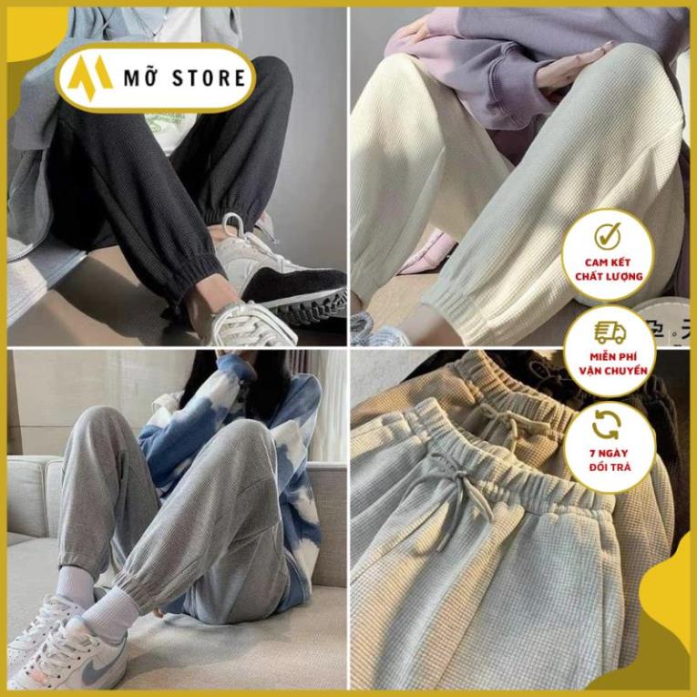 ⚡ Quần ống rộng chất tổ ong - Quần jogger thể thao unisex dày dặn phong cách Ulzzang 1hit_Unisex Mỡ Store