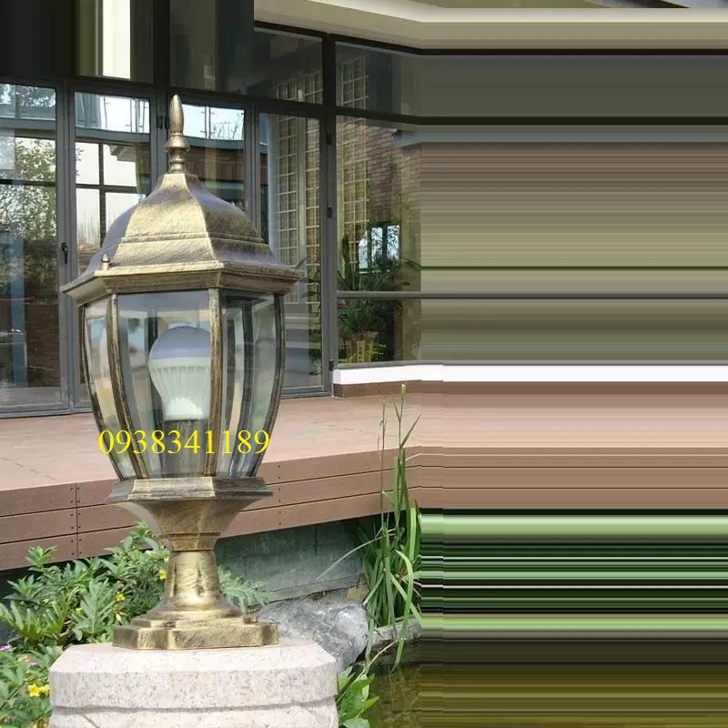 Đèn gắn trụ cổng hàng rào - có bóng