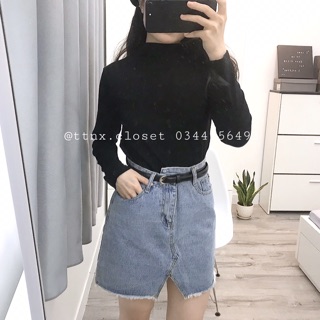 Chân váy jeans chữ A