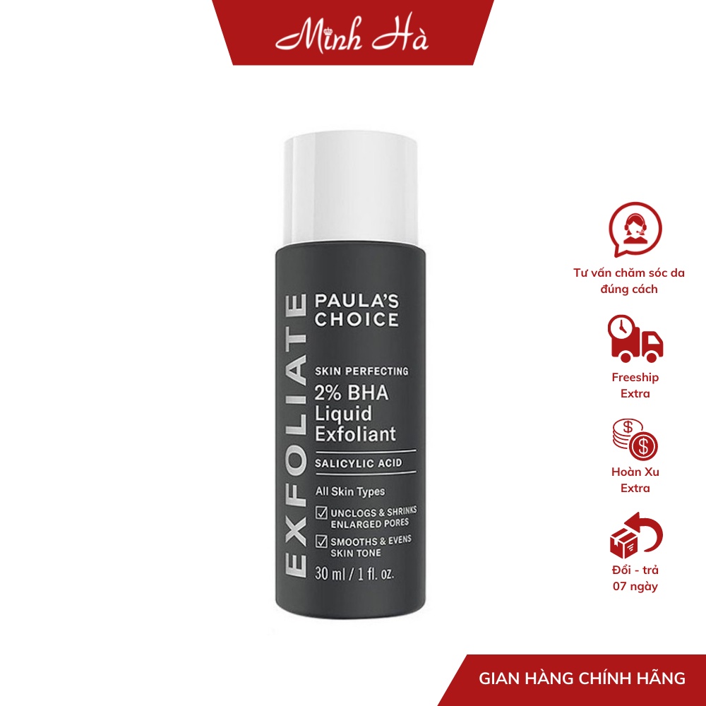 Tẩy tế bào chết hóa học bha paula choice Skin Perfecting 2% BHA Liquid Exfoliant 30ml / 118ml - 2016 2010