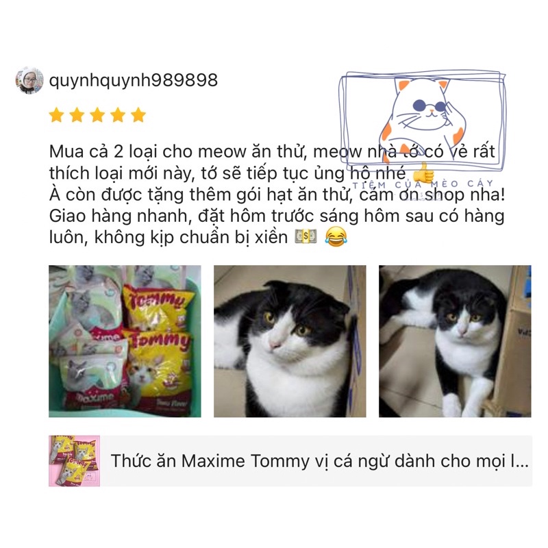 Thức ăn Tommy cho mèo gói 500g