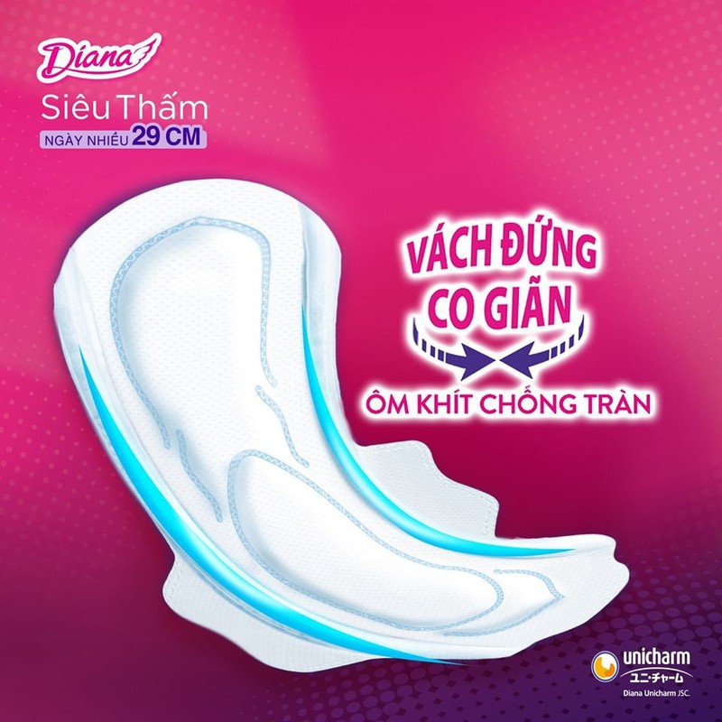 COMBO 6 GÓI DIANA NGÀY NHIỀU 29CM SIÊU MỎNG CÁNH - 200% THẤM HÚT