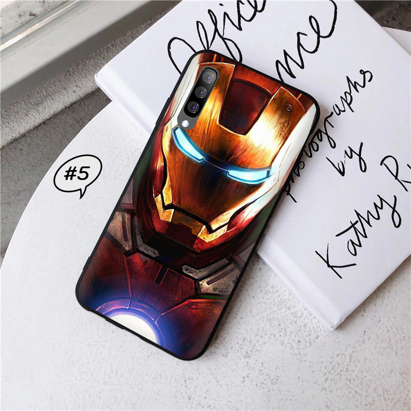 Ốp Điện Thoại Silicon Chống Rơi Hình Iron Man Cho Samsung A3 2016 A5 2017 A6 A7 A8 A9 2018 A2 Core M1