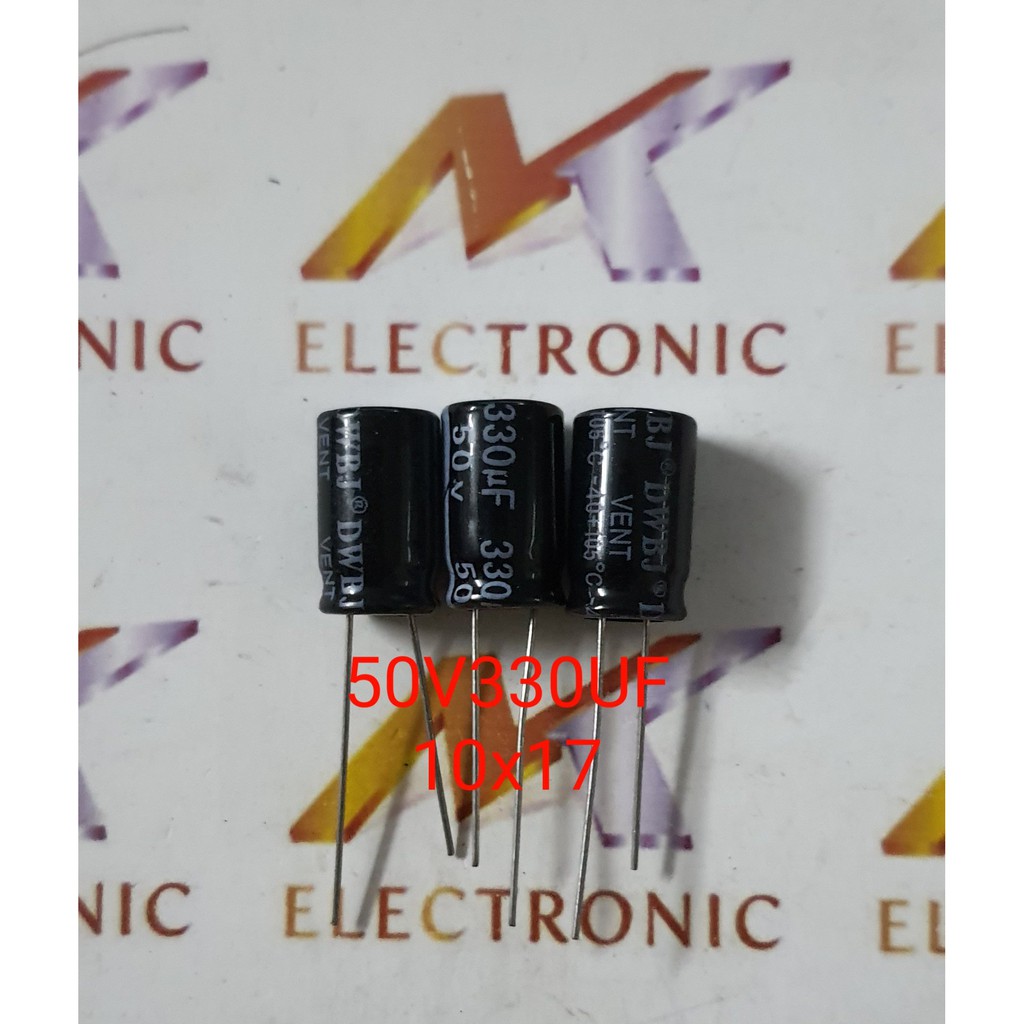 Tụ điện 50V330UF 50V 330UF 330UF50V 10 * 17mm (con)