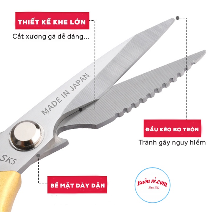 Kéo cắt gà SK5 đa năng sắc ben - Kéo tỉa cây cảnh nhanh chóng, dễ dàng 01480