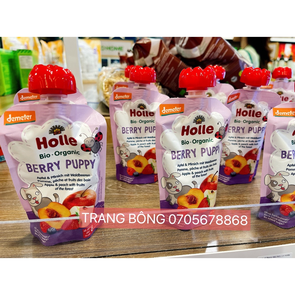 Sinh tố Berry đào hữu cơ Holle (100g)