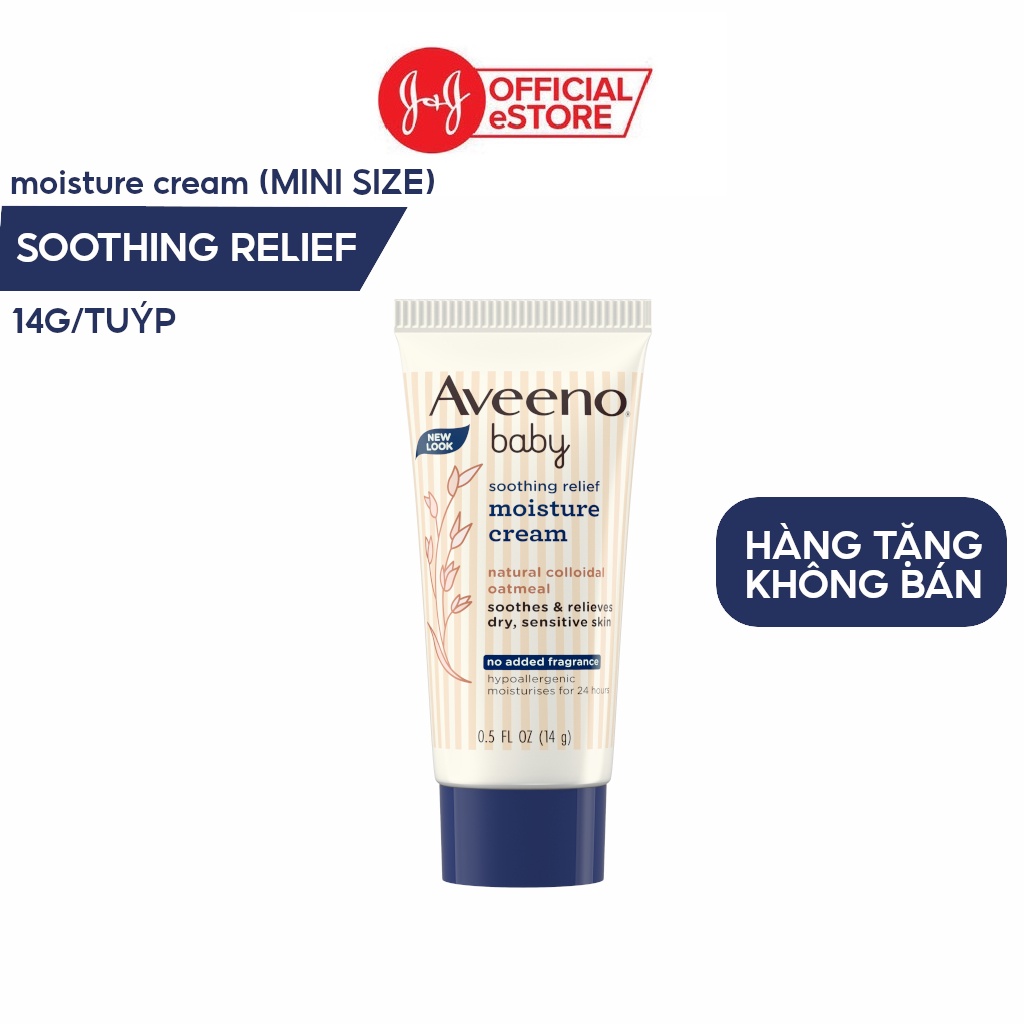 [HÀNG TẶNG KHÔNG BÁN] Kem dưỡng ẩm mềm mịn Aveeno Baby Soothing Relief Moisture Cream 14g