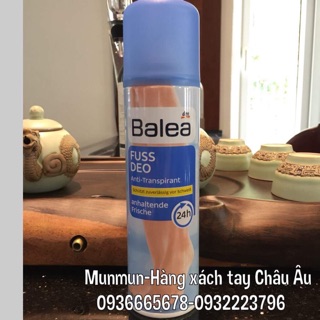 Xịt khử mùi hôi chân Balea hàng xách tay Đức có bill