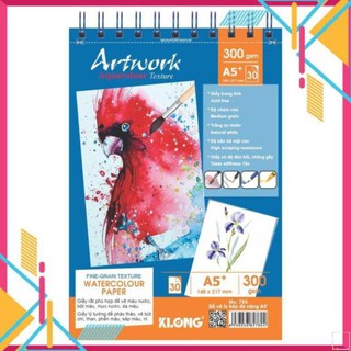 [Sổ vở đẹp] Sổ vẽ màu nước KLONG Artwork A5 - 300GSM - 30 tờ; MS: 780 []
