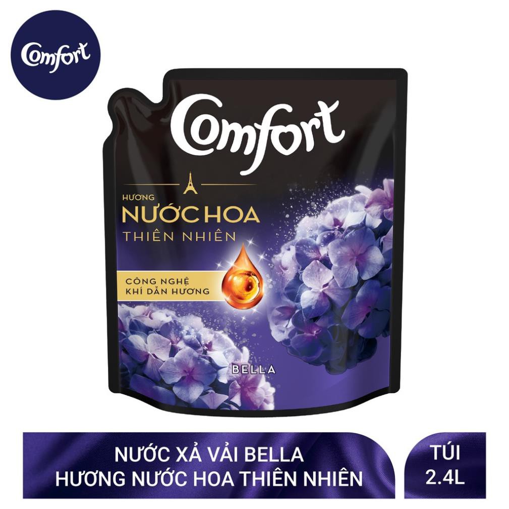 Nước xả vải Comfort Hương Nước hoa thiên nhiên túi 2,4L