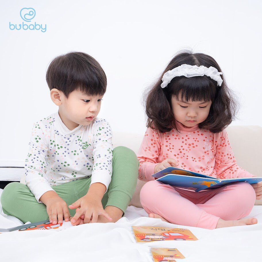 [CHÍNH HÃNG] Bộ cao cổ cài vai dài tay bàn chân cún trẻ em BB009.02 Bu