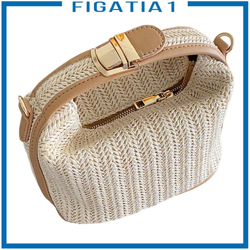 [Fiatia1] Túi Xách Tote Dệt Điều Chỉnh Được Thời Trang Mùa Hè Phong Cách Boho Đi Biển Dành Cho Nữ