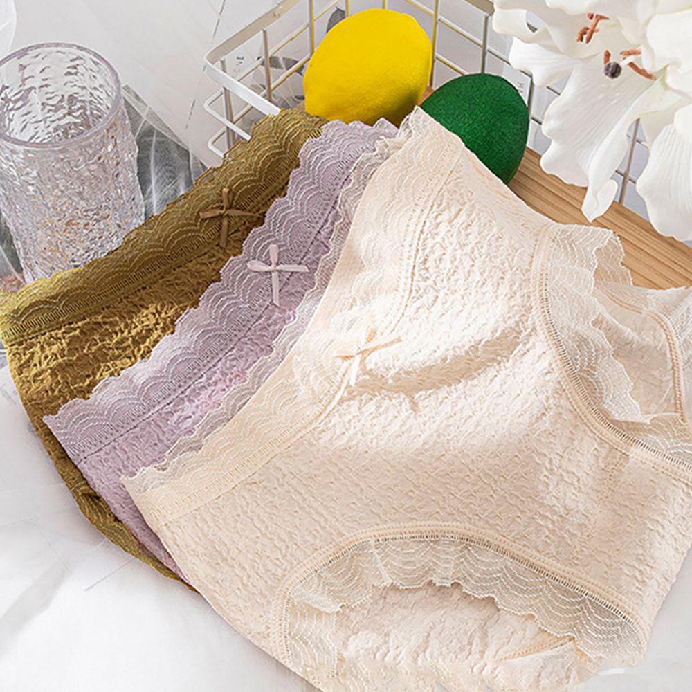 OCEANMAP Quần Lót Ren Thoáng Khí Màu Sắc Thời Trang Cho Nữ