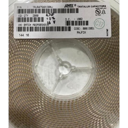 Tụ Tantalum dán 7343 các trị số 10uF/22uF/100uF