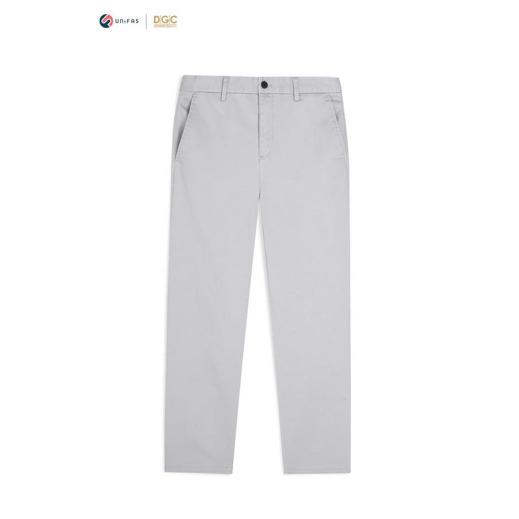 Quần dài nam khaki DGC-SQKBC02M dáng ôm, không ly, chất liệu cotton, thoáng mát, thấm hút tốt