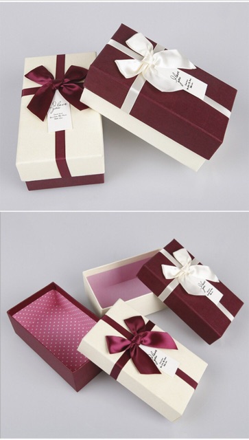 Hộp Đựng Quà Trang Sức Có Nơ - Giao mẫu ngẫu nhiên ( 14x5x8 cm ) | BigBuy360 - bigbuy360.vn