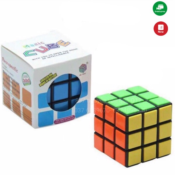 [Thông minh- sáng tạo] Hộp đồ chơi rubik rubic 3x3 xoay cho bé 588C56