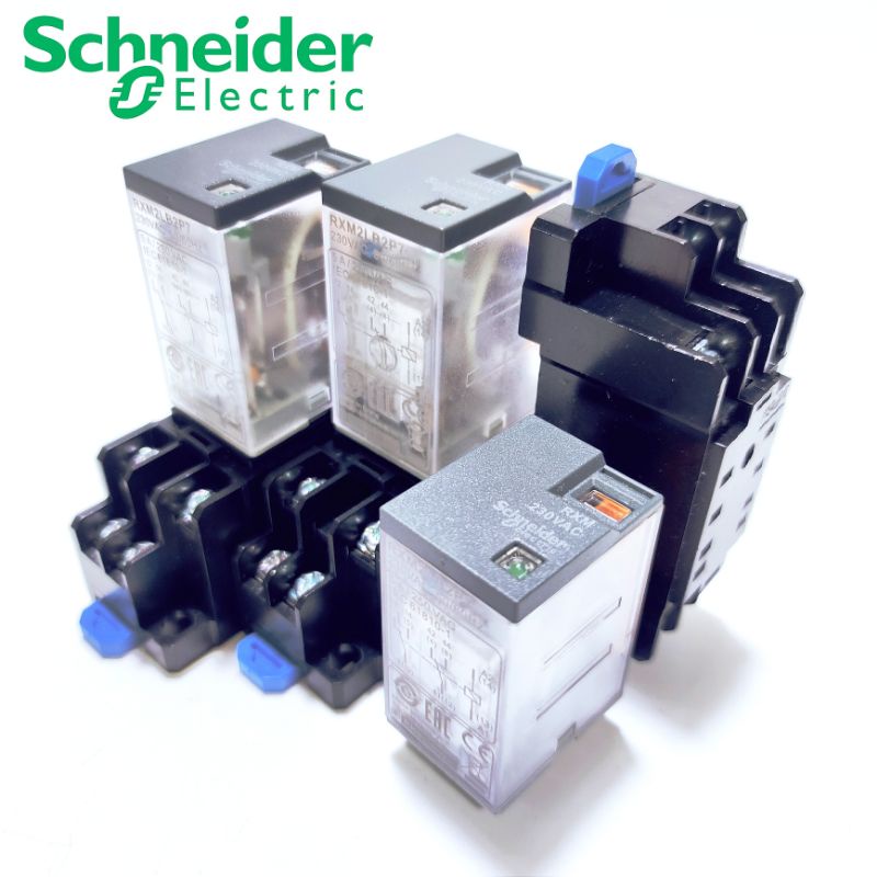 Rơle Trung Gian Schneider 8 Chân, 14 Chân Tặng Kèm Đế