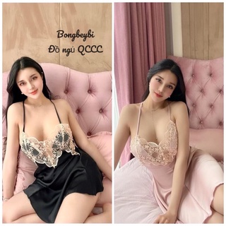 VÁY NGỦ PHỐI REN QCCC