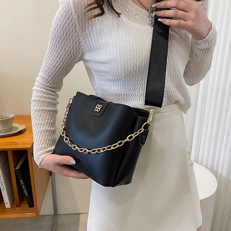 Túi Đeo Vai Dây Bản Rộng Đơn Giản Thời Trang Cổ Điển Cho Nữ