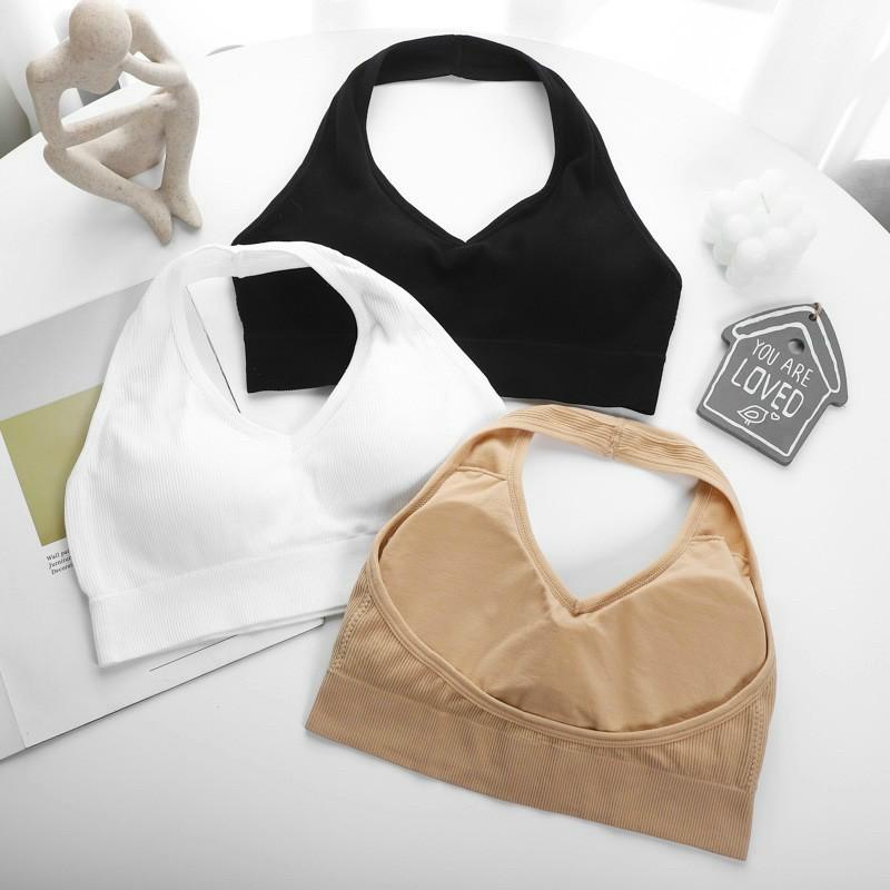 Áo Bra Thun Tăm Hở Lưng Cổ Yếm Có Đệm Ngực