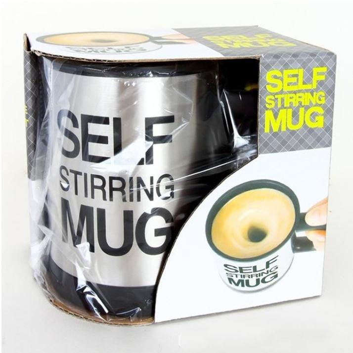 Cốc cafe tự khuấy thông minh, Cốc tự pha cafe thông minh 2 trong 1 Self Stirring Mug