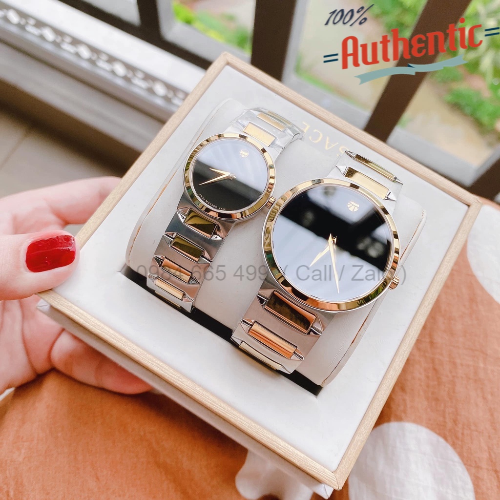 Đồng Hồ Nam & Nữ Movado Temo Demi 0607293 & 0607296 Case 388mm & 26mm