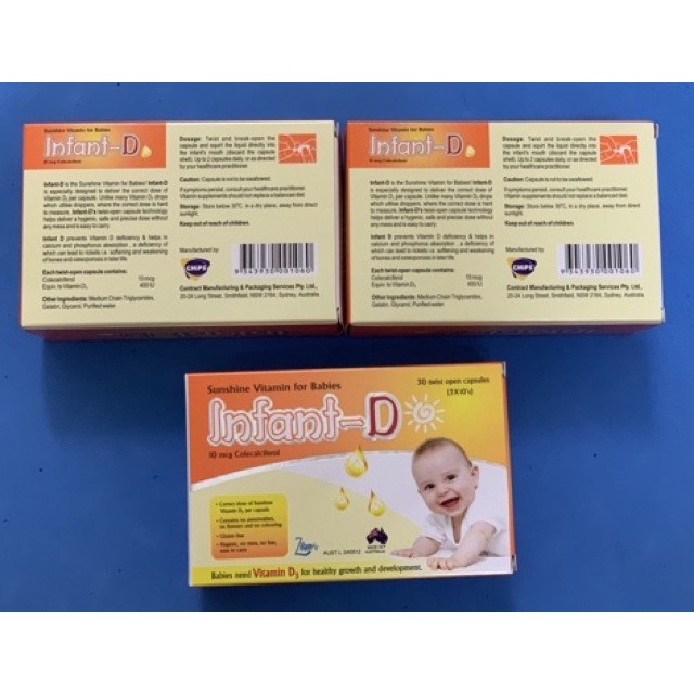 Combo 2 Hộp infant - D bổ sung vitamin D giúp cho xương và răng