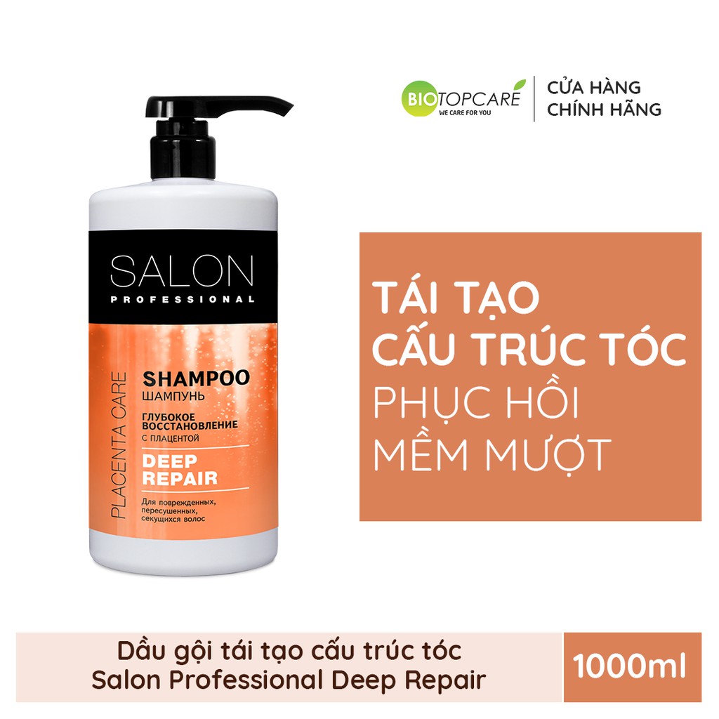 Dầu Gội Phục Hồi Sâu Deep Repair Salon Professional 1000ml - Nhập khẩu chính hãng - TN105