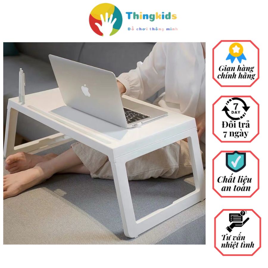 Bàn học, làm việc chân gấp gọn bằng nhựa - Thingkids