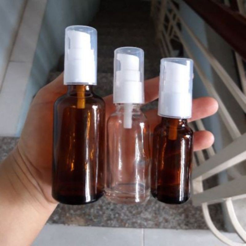 Chai Chiết Mĩ Phẩm ❤ TRÙM SỈ ❤ Chai thủy tinh xịt giọt 30ml,50ml,100ml chiết mỹ phẩm, dầu gội, sữa tắm, serum .