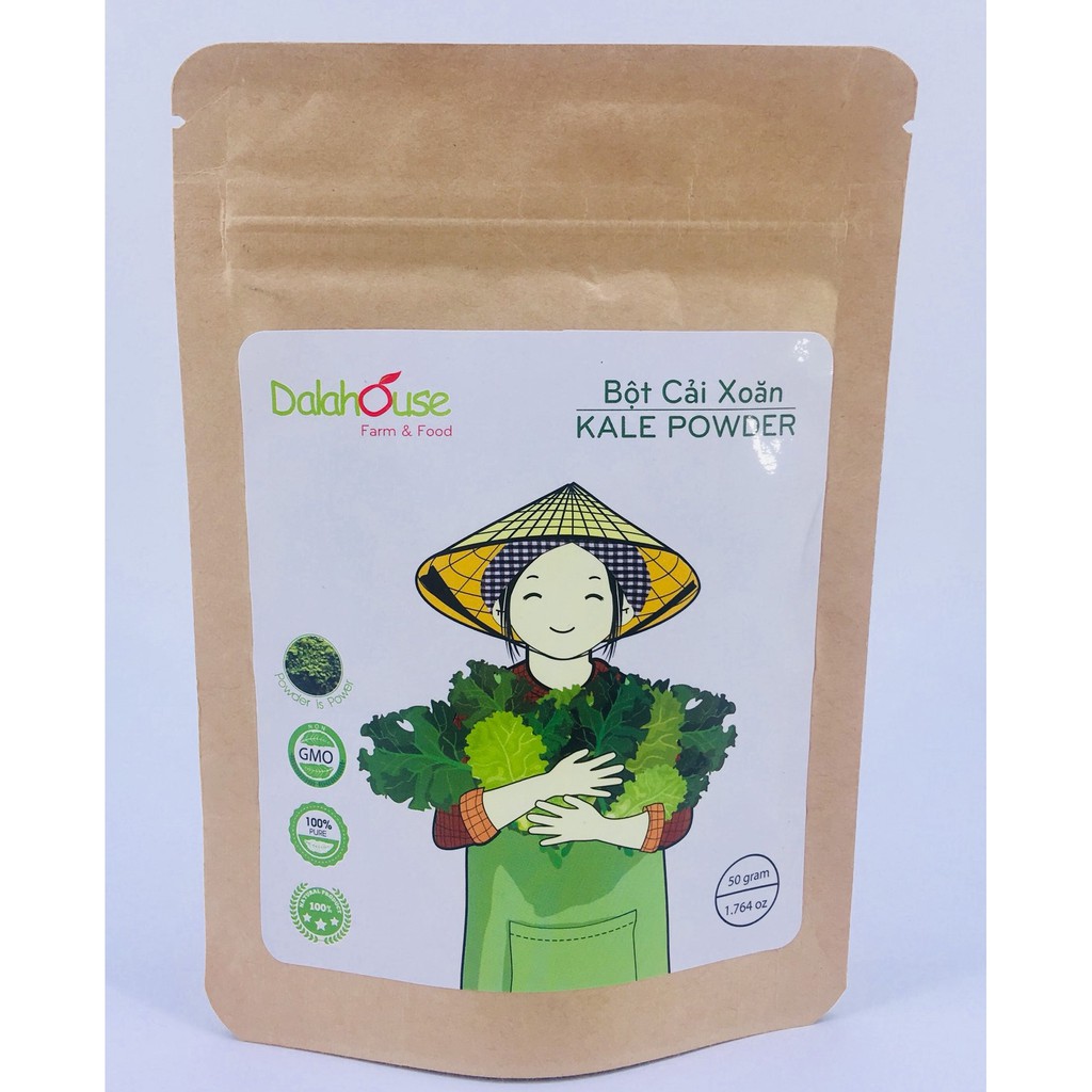 Bột Cải Xoăn (Kale Powder) Dalahouse nguyên chất 50g