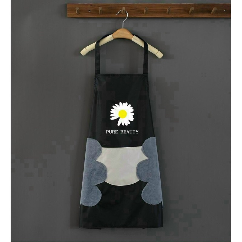 Tạp dề hình hoa cúc ,chống thấm nước ,2 bên lau tay( giao mầu ngẫu nhiên )