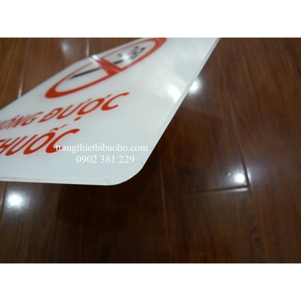 Biển báo mica không được hút thuốc kích thước 30 x 30cm
