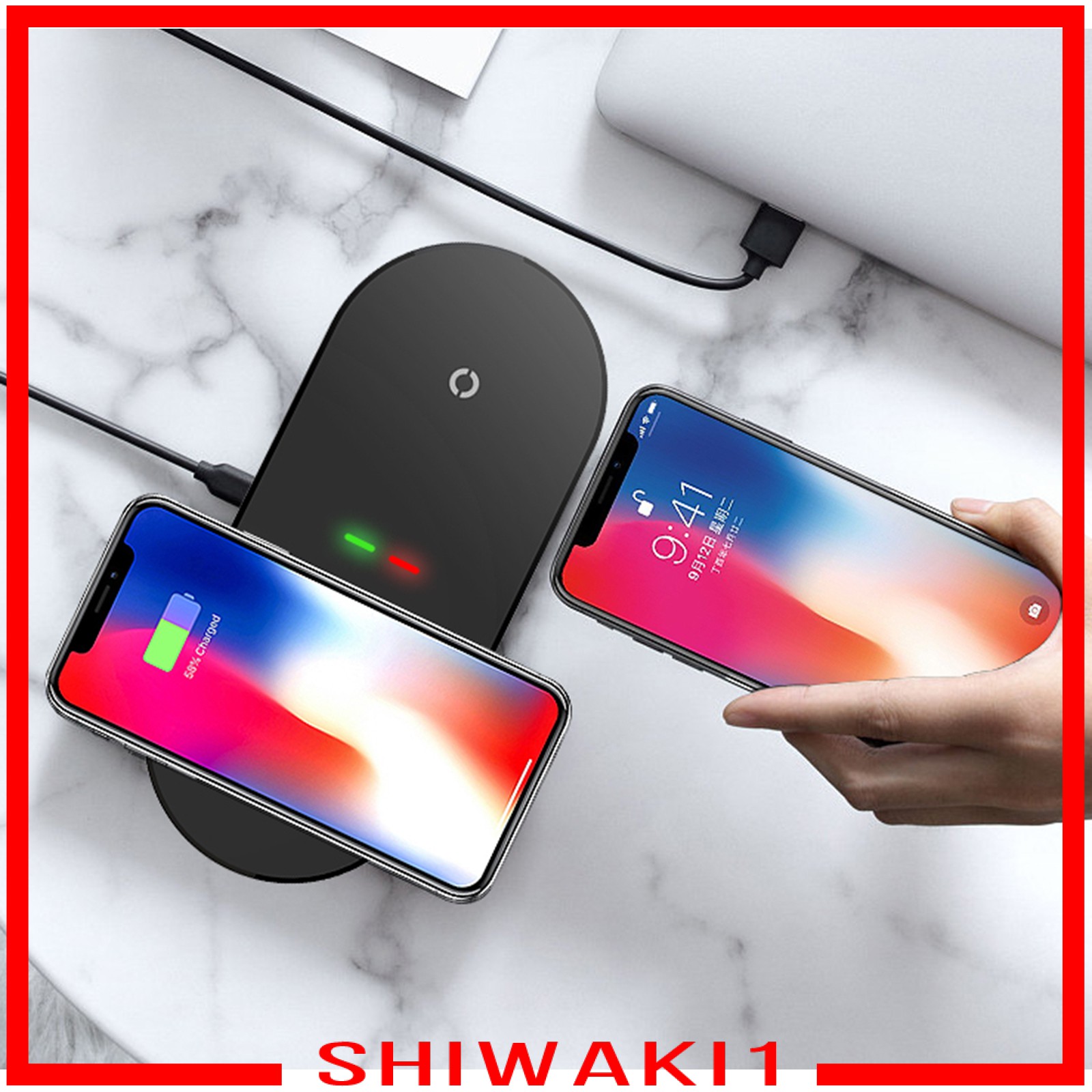 Bộ Đế Sạc Nhanh Không Dây 2 Trong 1 Chuyên Dụng Cho Điện Thoại Thông Minh