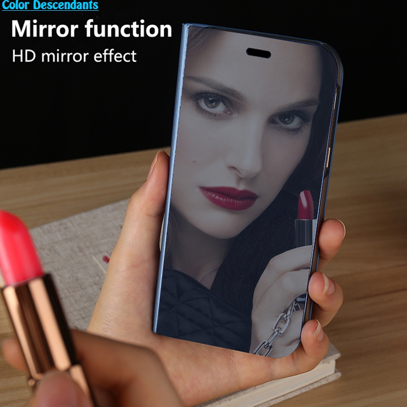 Ốp Điện Thoại Nắp Lật Mặt Gương Thông Minh Chống Rơi Cho Oppo A16 A5 A9 A55 A54 Reno 8 2Z 2F 5 2020