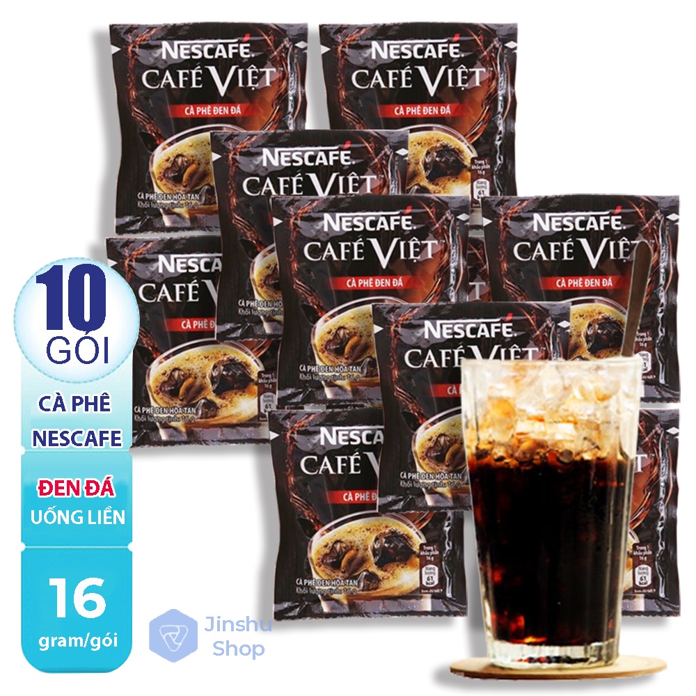 Dây 10 gói Cà phê đen đá NesCafé Café Việt