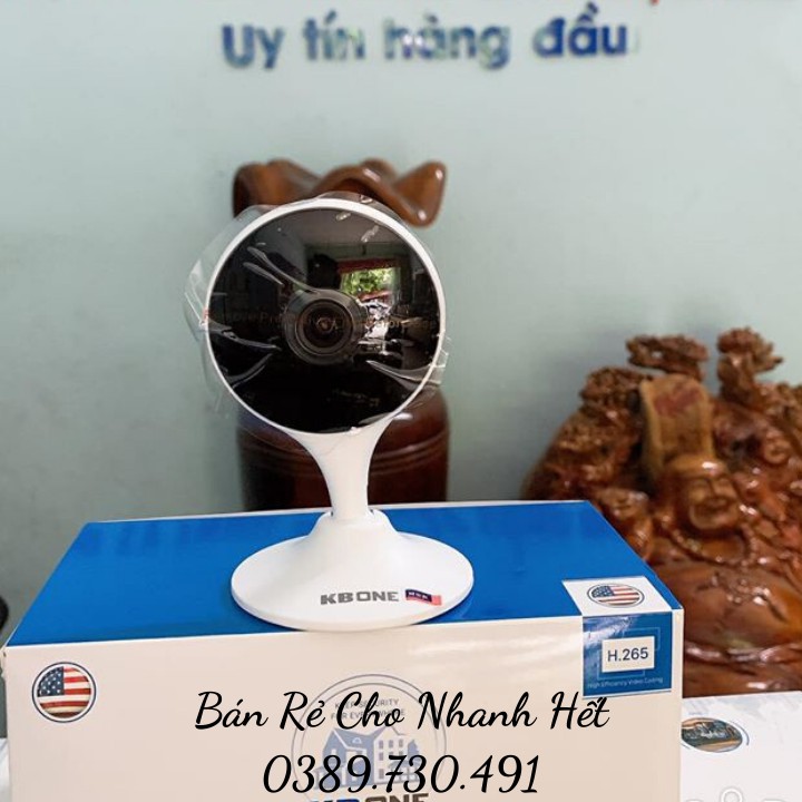 Camera ip wifi trong nhà 2.0Mp KBOne KN-H21W-D đàm thoại 2 chiều, tích hợp còi báo động, chuẩn nén H.264 | BigBuy360 - bigbuy360.vn