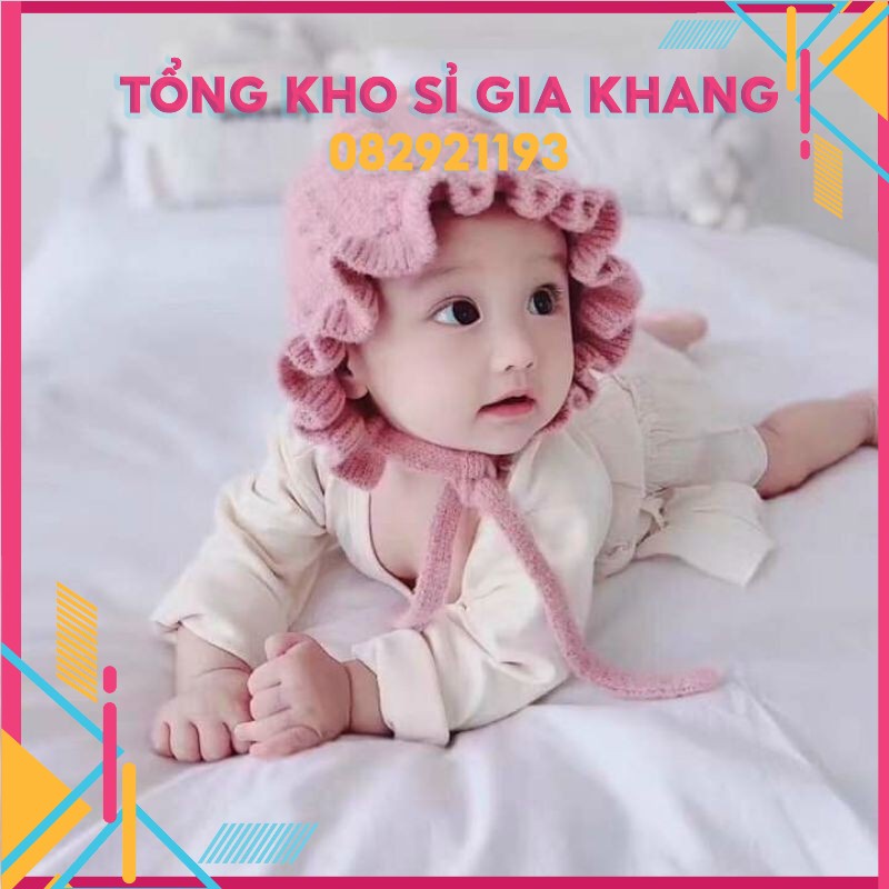 sp185 Mũ len tai bèo kiểu dáng xiêu xinh