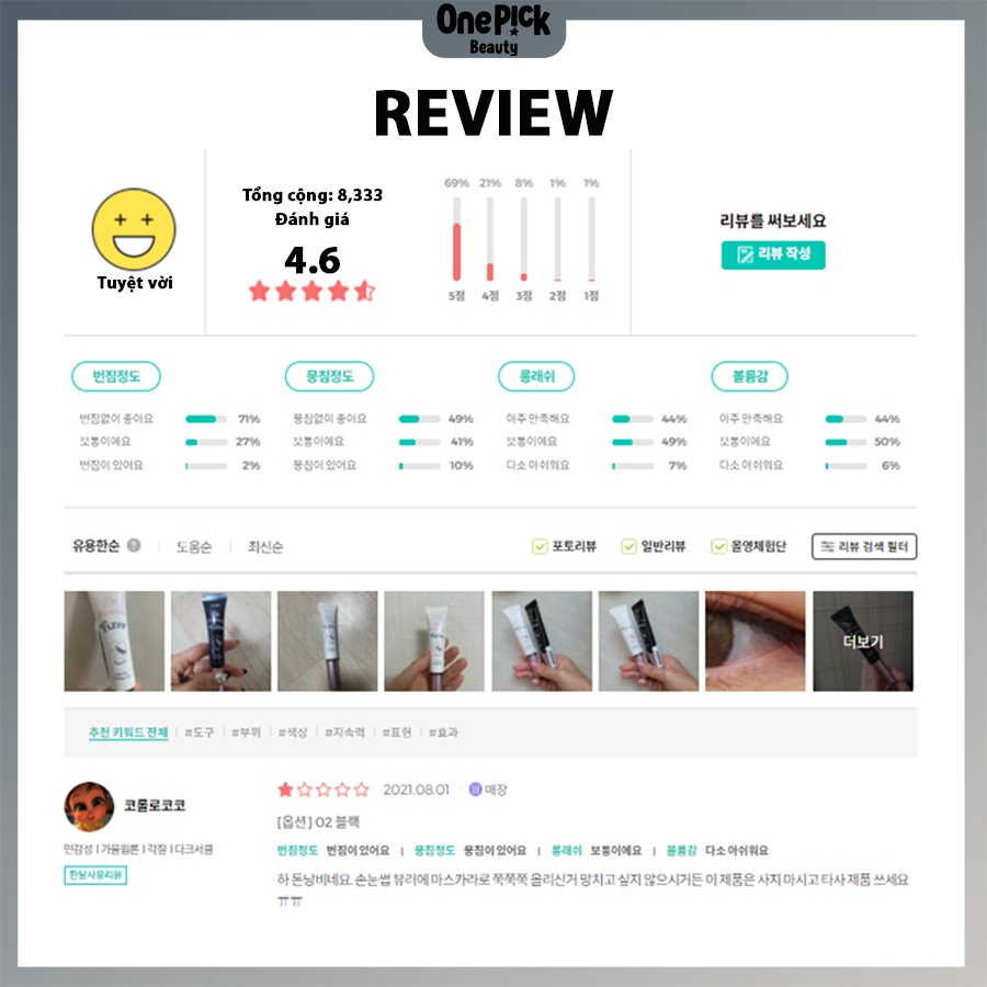 Mascara chải chuốt mi Dr. Mascara ETUDE HOUSE giữ nếp không lem không trôi cả ngày dài 6g