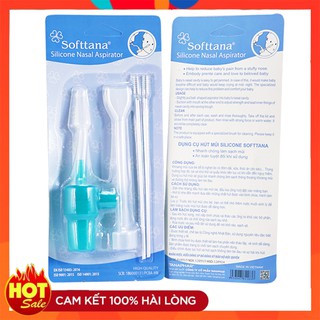 [Hàng chính hãng] Dụng cụ hút mũi cho trẻ sơ sinh Softtana đầu mềm silicon