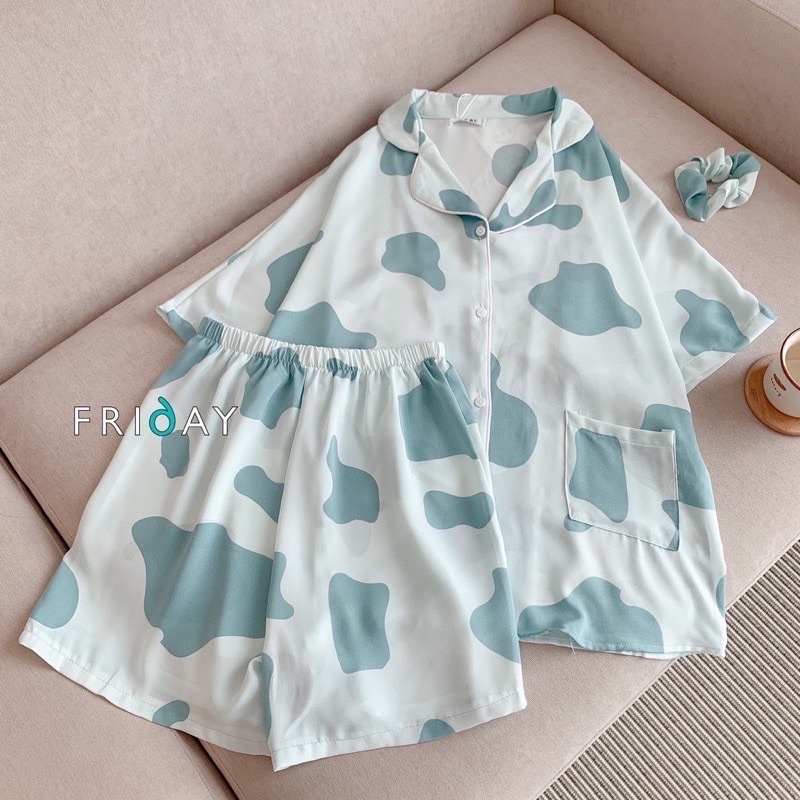 BỘ NGỦ NỮ BÒ SỮA 🦋 Pijama nữ mặc nhà xinh xắn nhiều màu🦋