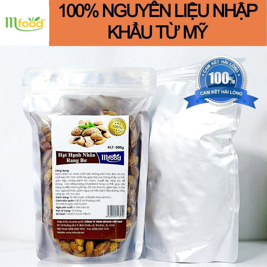 [FREESHIP 99K]Combo hạnh nhân rang bơ 1kg