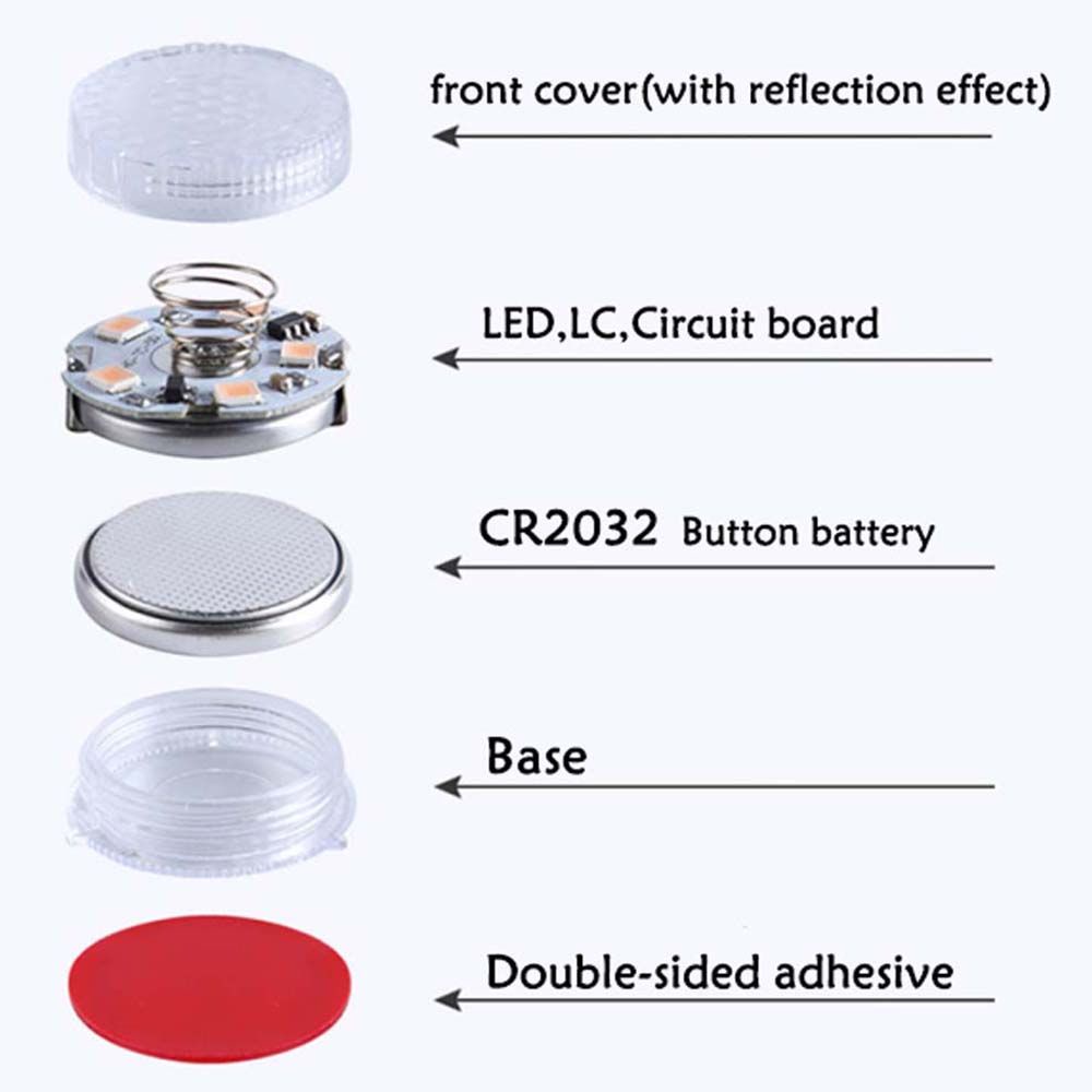 Đèn LED không dây mini công tắc cảm ứng bằng ABS chuyên dụng cho xe hơi