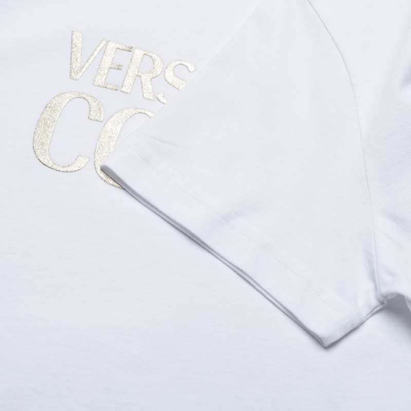 Áo Thun Cotton In Họa Tiết Versace Đơn Giản Dành Cho Nam