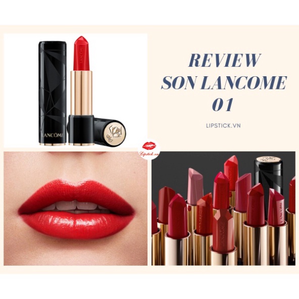 (chính hãng fullsize) Son Lancome màu 01 và 481 bản giới hạn