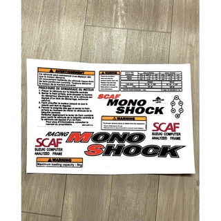 trọn bộ tem thông số kèm dán sườn dán gấp phuộc xe Xìpo ( sport, RGV, Satria )